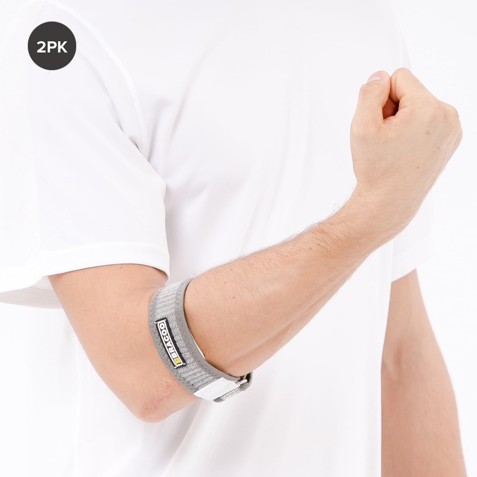 Bracoo TennisGolfer Elbow Strap,Support Brace with EVA Compression Pad