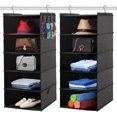 thumbnail image 2 of Hat Rack for Closet Hanging Organizer Fedora, 2 Pack 10 Shelves Cap Storage  Wide Brim Sunhat  Holder Easy to Install (Black), 2 of 6