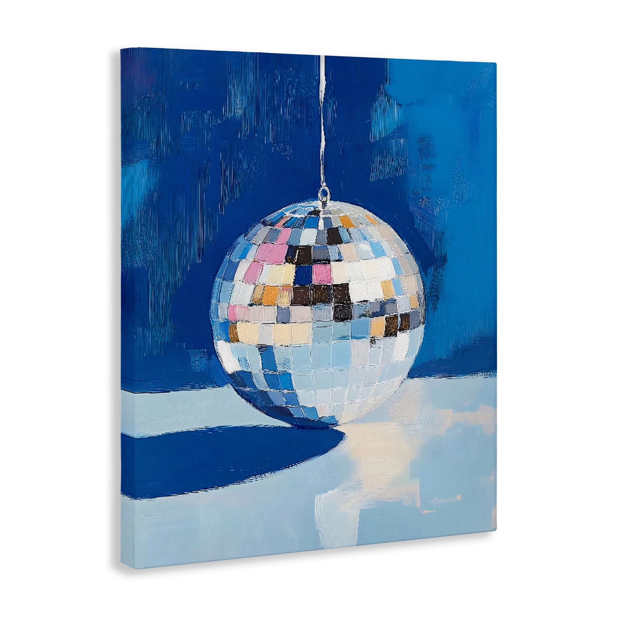 Stupell Industries Silver Dance Disco Ball Canvas Wall Art, design by The Prints Vibe