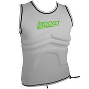 PaddleAir The Rib Rocket Lycra/Neoprene Tropic White Vest by (Medium)