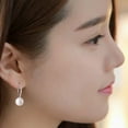 thumbnail image 7 of Anvazise Women's Elegant Faux Pearl Dangle Eardrop Ear Hoop Earrings Jewelry Charm, 7 of 7