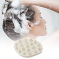 thumbnail image 2 of Unique Bargains 1 Pc Shell Shaped Massage Hair Brush for Head Massage 3.54"x2.76"x1.38" Ivory White, 2 of 6