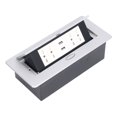 thumbnail image 1 of Caja De Toma De Corriente De Escritorio, Caja Dual AC250V Del Zócalo De Poder De Los Puertos USB Para El Uso Comercial De La Oficina, 1 of 7