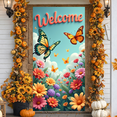 thumbnail image 5 of Colorful Flowers Flower  Banner Cartoon  Floral Kitten Display Cute Style Green Background Cute  Backdrop for Kids Room Decor Birthday Party Nursery Decoration, 5 of 8