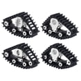 thumbnail image 1 of fastboy 4pieces Snow Tires Sets Simulate Carload Tracks Wheel Sandmobile Conversion 4Pcs For 1/18 RC Crawler Car T RX-4M Silver XZ-001S, 1 of 6