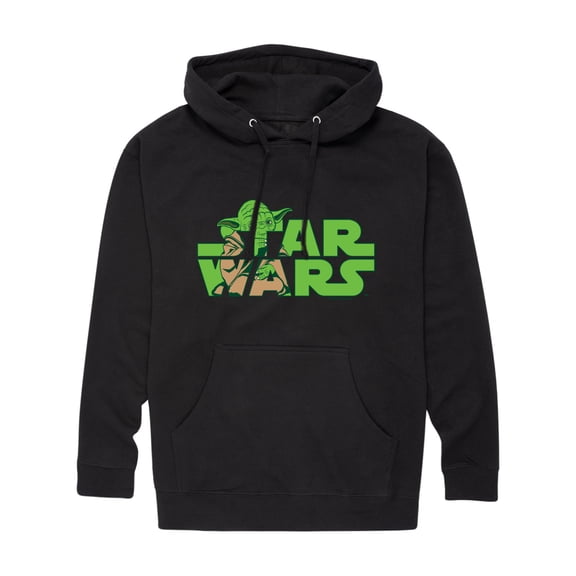 Star Wars - Logo Yoda - Men's Fleece Hoodie Sweatshirt