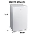 thumbnail image 4 of Koolatron Congélateur Vertical 3,1 pi³, 88L, Thermostat Réglable pour un Stockage Compact et Efficace, 4 of 8