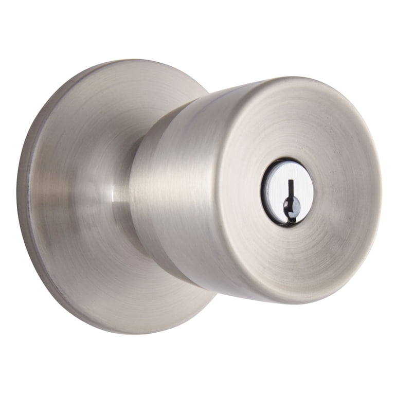 Brinks Keyed Entry Doorknob & Deadbolt Combo, Silver photo 2