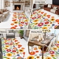 thumbnail image 5 of 8'x10' Area Rugs, Sunflower Indoor Outdoor Area Rug for Living Room Bedroom, Spring Floral Summer Botanical Colorful Washable Bathroom Rugs Kitchen Floor Carpet Mats Home Decor Aesthetic, 5 of 8
