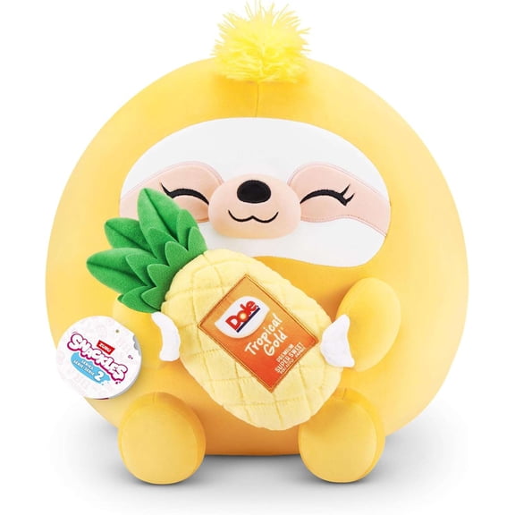 Snackles Series 2 Sloth Plush [with Dole Pineapple]