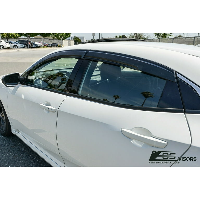 Extreme online store replacement For 12-15 Honda Civic Sedan JDM MUGEN Tape  On Side Vents Window Rain Guards 