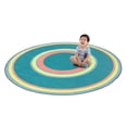 thumbnail image 3 of Joy Carpets Kid Essentials Ripples 13'2" Round Area Rug in Color Teen, 3 of 3