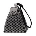 thumbnail image 1 of Bolso de mano tipo sobre para dama, ideal para eventos de noche, bodas, cócteles o fiestas, color negro., 1 of 6