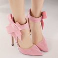 thumbnail image 4 of Itsun Heels Sandals Women, Women's Fashion Pointed Toe High Heel Dress Pumps Shoes Pink, 4 of 5