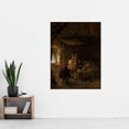 thumbnail image 2 of Adriaen Van Ostade The Painters Studio Painting Extra Large XL Wall Art Poster Print, 2 of 3