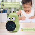 thumbnail image 3 of Reloj despertador para niños: Bonito diseño de pera, alarmas triples, 5 tonos de llamada: reloj despertador digital premium para habitaciones de niños, 3 of 5