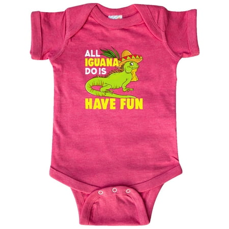 

Inktastic Iguana Funny Pet Gift Baby Boy or Baby Girl Bodysuit