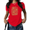 Red, variant on Women's Boho Sunflower Daisy Graphic T-Shirt Minimalist Line Art Floral Print Short Sleeve Crewneck Summer Vacation Top Plus Size