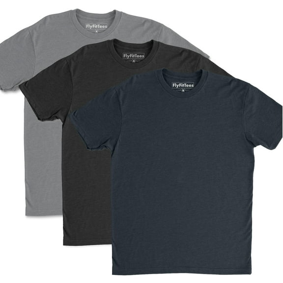 SoFly Original Perfect Fit Tee - 3 Pack - Black - Gray - Navy