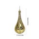 thumbnail image 4 of Adornos de Navidad 4 Pack Decoraciones de bola de gota de agua en forma de lágrima electrochapada en oro | Colgantes de árbol de Navidad de plástico irrompible, accesorios de decoración navideña, 4 of 8