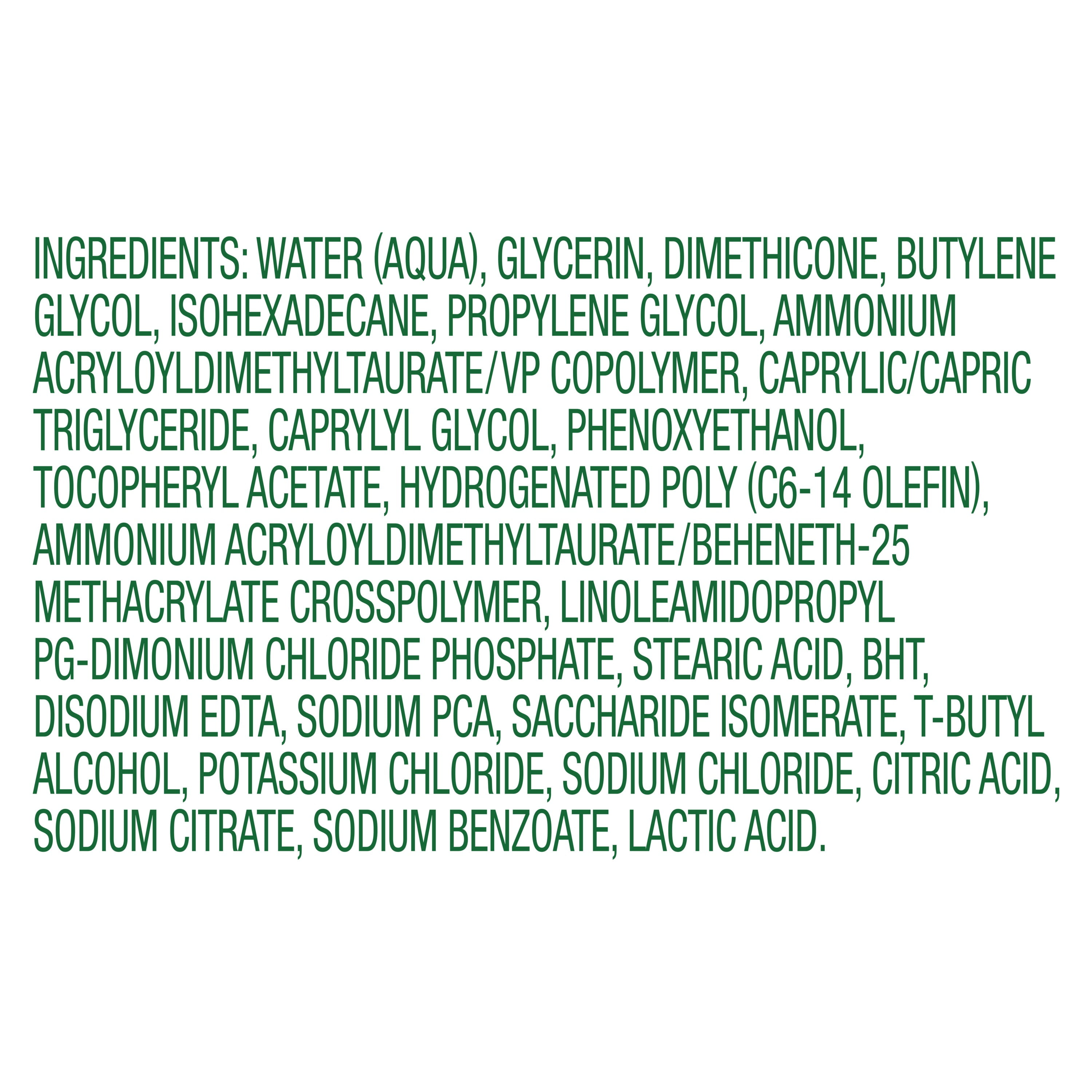 simple gel cream ingredients