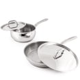 thumbnail image 6 of BergHOFF Belly Shape 12pc 18/10 Stainless Steel Cookware Set, SS Lids, 6 of 10