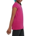 thumbnail image 3 of Hanes Girls Essential Tee 2-Pack, L, Amaranth, 3 of 4
