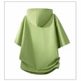 thumbnail image 4 of hotojiny Men's UPF50+ Full Zip Jacket Short Sleeve Sun Protection Quick Dry Rash Guard Athletic Hooded T-Shirt for Fishing Beach, 4 of 6