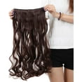 thumbnail image 2 of SAYFUT 24"-29" Curly Clip in Synthetic Hair Extensions, Style T5C-C, 3/4 Full Head One Piece 5 Clips, 2 of 5