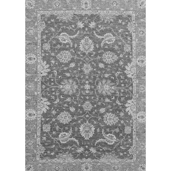 Ahgly Company Indoor Rectangle Oriental Gray Traditional Area Rugs, 3' x 5'