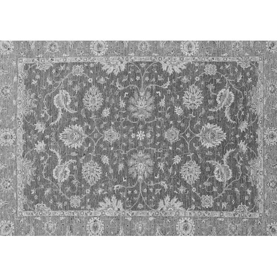 Ahgly Company Indoor Rectangle Oriental Gray Traditional Area Rugs, 2' x 4'