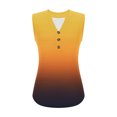 thumbnail image 5 of Womens Button Up Tank Tops, Sleeveless Shirts for Women Summer Fashion Loose Fit Ombre Tie Dye Notch V Neck Dressy Blouses, 5 of 6