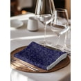 thumbnail image 6 of Navy Blue Floral Cloth Napkins Set of 6 Reusable Dinner Napkins, Vintage Farmhouse Abstract Flowers Cocktail Napkin Washable Table Napkins for Wedding/Holiday Party/Baby Shower 20"x20", 6 of 7