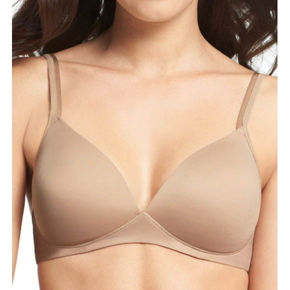 Women's Warner's 1298 Elements Of Bliss Wire-Free Contour Bra with Lift (Toasted Almond 34D)