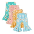 thumbnail image 2 of Toddler Baby Girl Bell Bottom Flared Pants Daisy Ruffle Pants Leggings Trousers, 2 of 6
