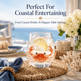 thumbnail image 5 of Artisanal Blue Ringed Octopus Glassware, 3D Octopus Wine Glass, Novelty Drinking Glass with Octopus Tentacles for Coastal Home Bar Ocean Lover Gift, 5 of 7