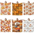 thumbnail image 5 of 51x59 Inch Cooling Comforter Cold Tech Cooling Blanket Fall Pumpkin Couch Throws Blankets Blankets and Throws Cute Ultra Soft Warm Throw Blanket for All Seasons for Home Chair Sofa Couch, 5 of 5