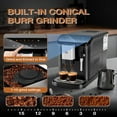 thumbnail image 5 of COZONY 20-Bar Espresso Machine, Coffee Maker with Grinder, PID, LCD, Milk Frother, Single/Double Brew, 5 of 9
