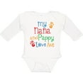 thumbnail image 3 of Inktastic Nana and Pappy Love Me Boys or Girls Long Sleeve Baby Bodysuit, 3 of 5