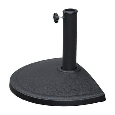International Caravan  Compound Resin Half-Round Umbrella Stand, Black