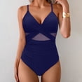 thumbnail image 2 of Kcolen Women One Piece Swim Dress Tummy Control Push Up Training Sport Swimming Suit Solid Color Bathing Suit Full Coverage Swimwear for Women, 2 of 5