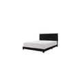 thumbnail image 2 of Upholstered Bed - Black Faux Leather Headboard - Wood & Plywood Frame - Easy Assembly - Twin Size, 2 of 7