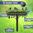 thumbnail image 4 of KAINSY Custom Metal Garden Stake, Personalized Name Sign Decor, Hummingbird Yard Sign with Stakes, Outdoor Gardening Home Decor, Garden Metal Gifts for Gardeners(10inches), 4 of 9