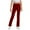 Wine, variant on CAICJ98 Girls Dress Pants Kids School Uniform Pants Bell Bottoms with Elastic Waist for Teens (Khaki,9-10 Years)