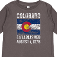 thumbnail image 4 of Inktastic Established August 1, 1876 Colorado Flag Boys or Girls Long Sleeve Toddler T-Shirt, 4 of 5