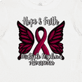 thumbnail image 4 of Inktastic Multiple Myeloma Cancer Awareness Hope & Faith with Butterfly Ribbon Boys or Girls Baby T-Shirt, 4 of 5