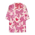 thumbnail image 4 of LOVZFMLL Cardigan pour Femmes Mode Décontractée Printemps et Été Imprimé Cardigan à Manches 1/2 Haut, 4 of 5