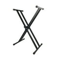 thumbnail image 1 of X-Style Piano Keyboard Stand Adjustable and Portable Heavy Duty Music Stand with Anchoring Strap Black, 1 of 5