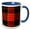 Blue/White, variant on 3drose, Image of Macqueen Clan Kilt Scottish Tartan Plaid Pattern, 11oz Two-tone Black Mug