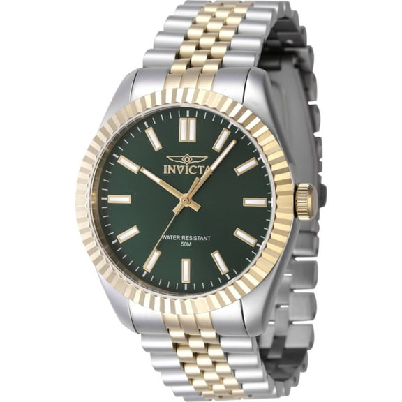 Invicta 47485 Men's Specialty Green Dial Two Tone Bracelet Watch